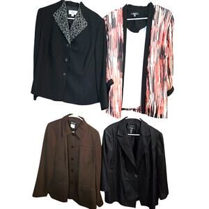 Women's 16W 1X Blazer Suit Separate Jacket Top Wholesale Bulk Lot 4 1XL